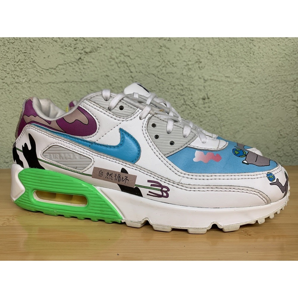 RARE 🚀 Nike Air Max 90 Flyleather Ruohan Wang Size 9 Mens CZ3992-900